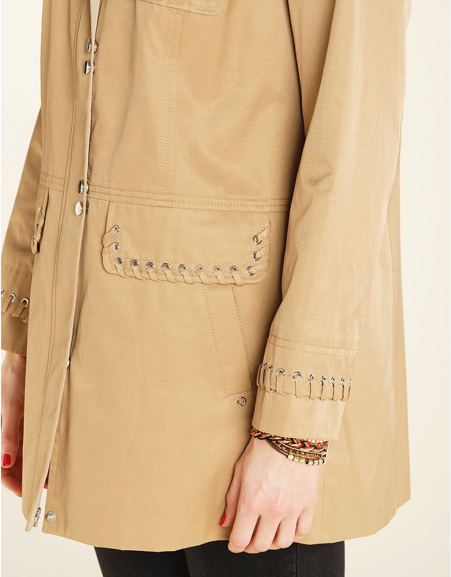 Parka beige déperlante