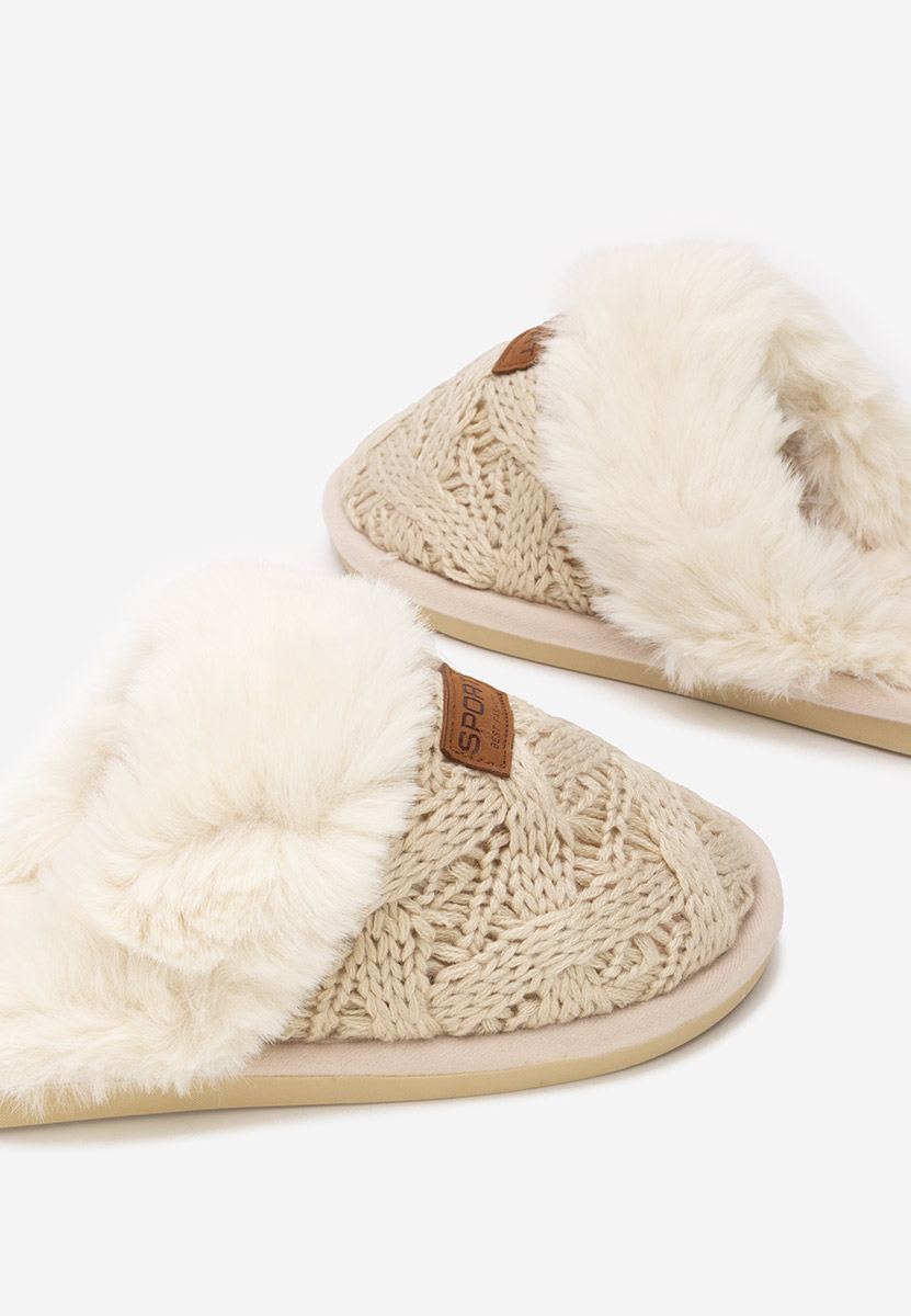 Pantoufles femme beige Ginesa