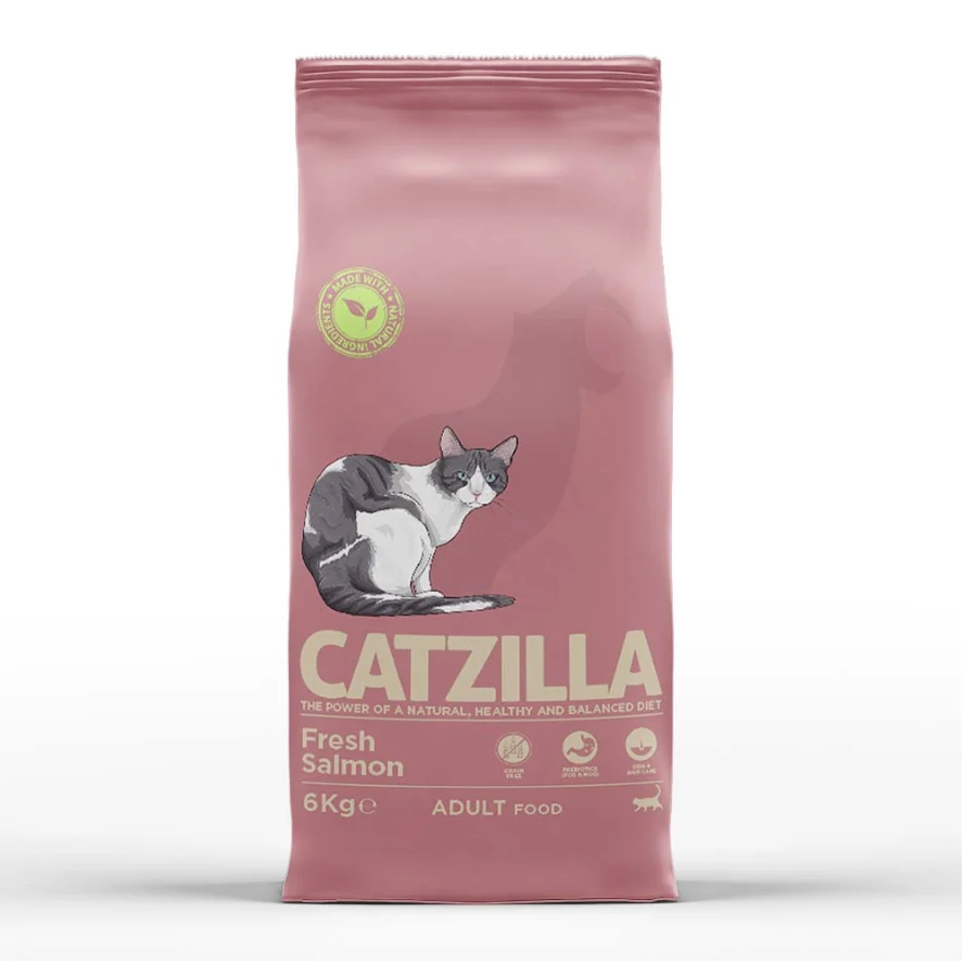 Ração para gatos Catzilla com salmão fresco