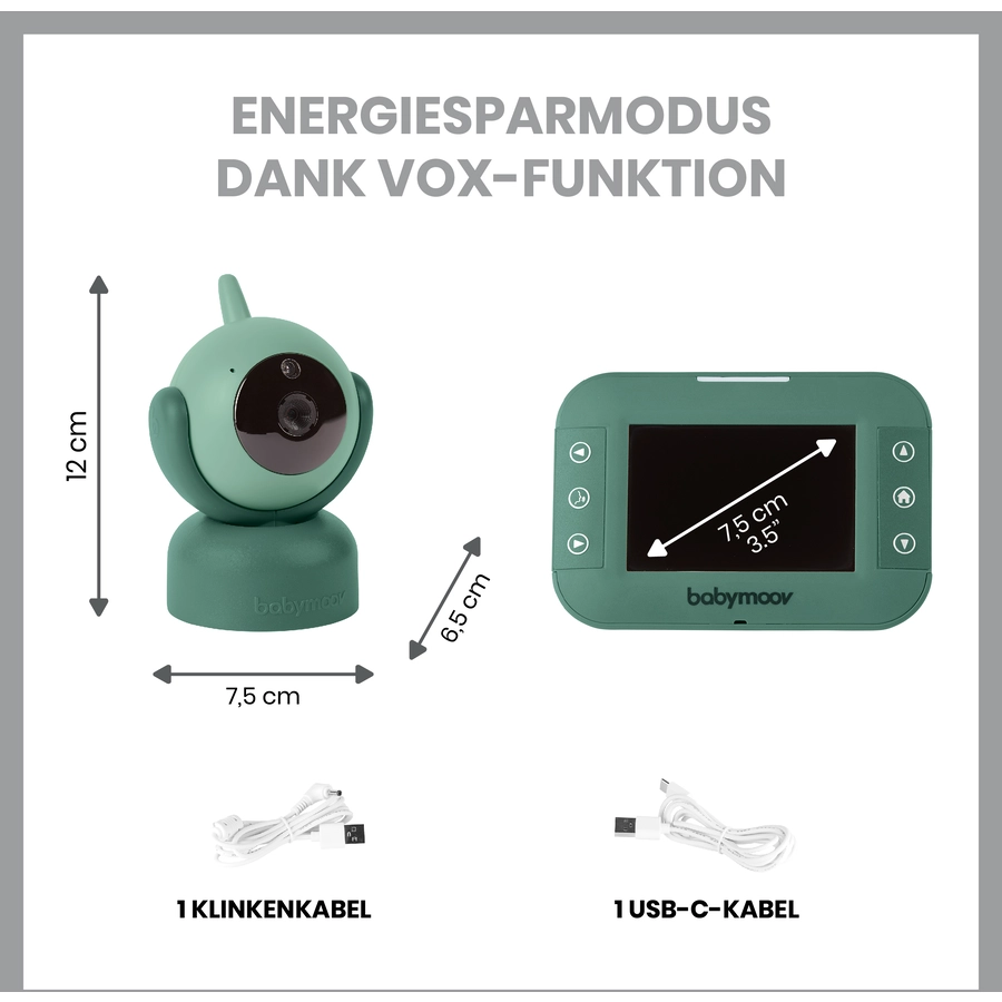 babymoov Babyphone mit Kamera YOO Twist grün