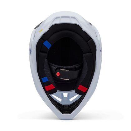 Casque cross Fox V3 SEVENTY4 2025 - Blanc / Noir