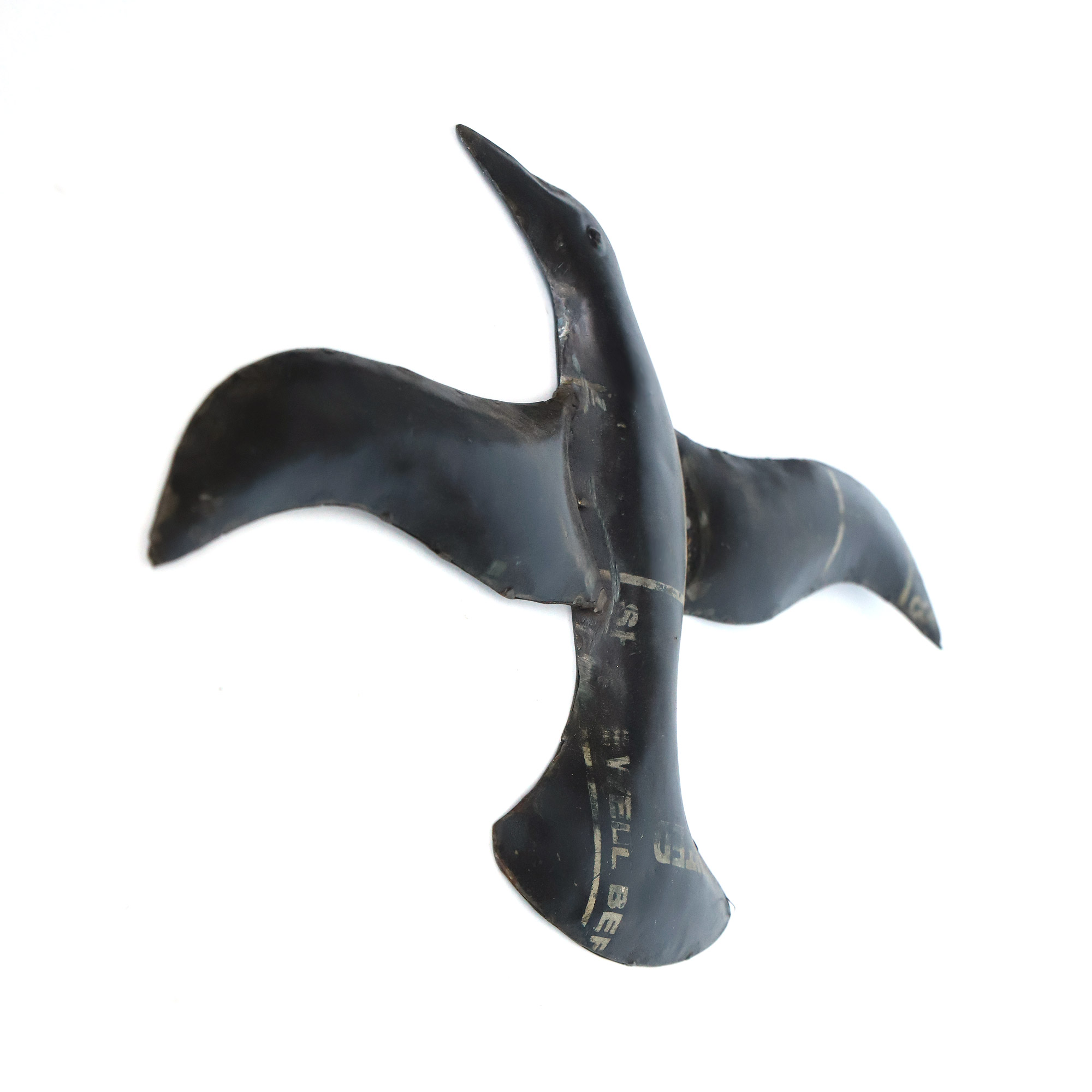 Wanddeko 'Möwe', schwarz, B 46 cm, H 28 cm von fischer's lagerhaus