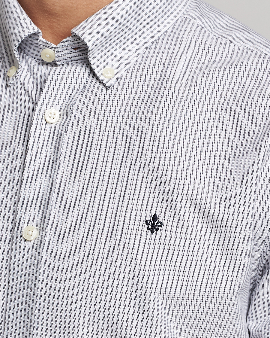 Morris Douglas Oxford Striped Shirt Blue