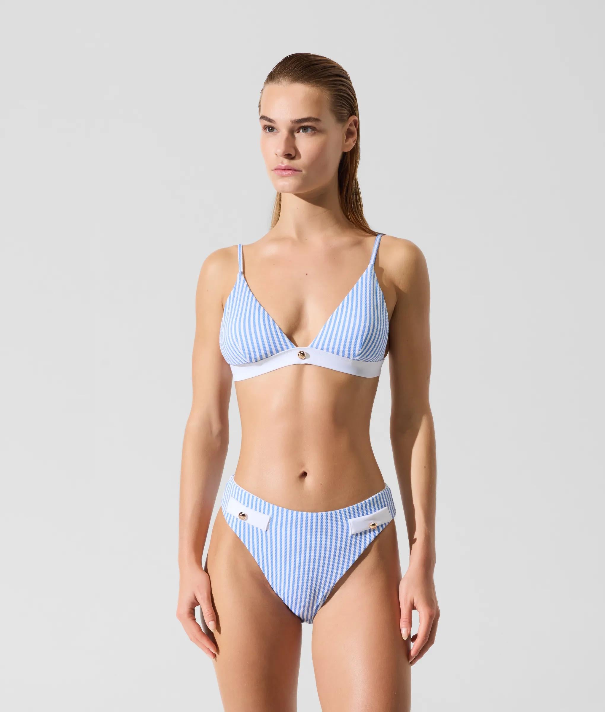 Bikini top met gouden knopen