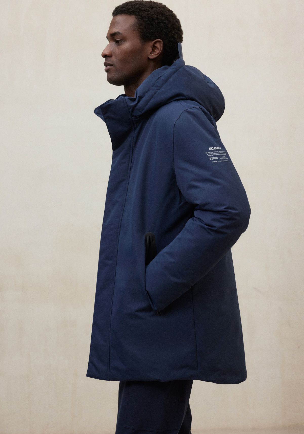 Ecoalf Parka Parko Jacket Blue Navy