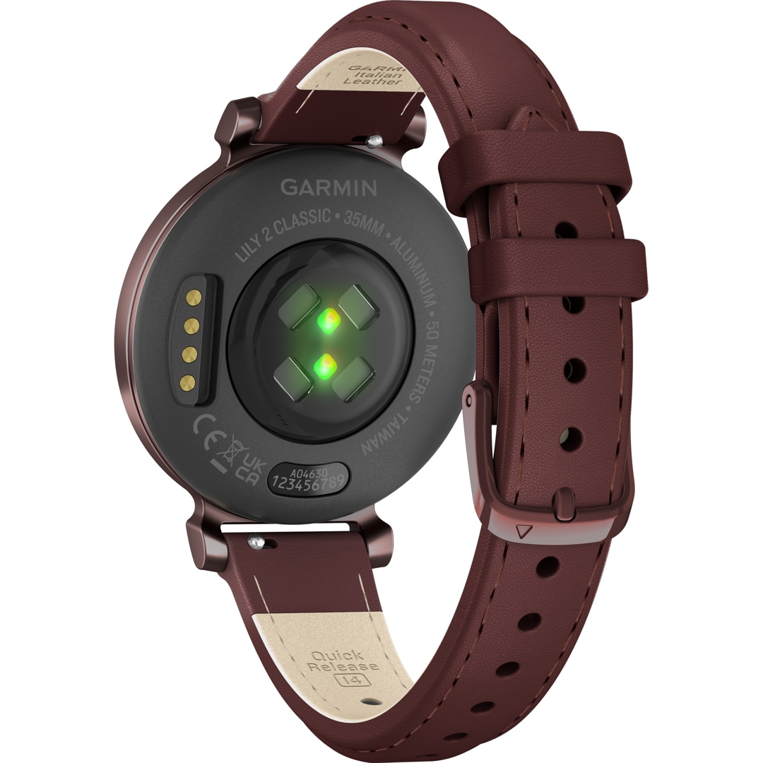 Garmin Lily 2 Classic Smartwatch Maulbeere / Dunkelbronze