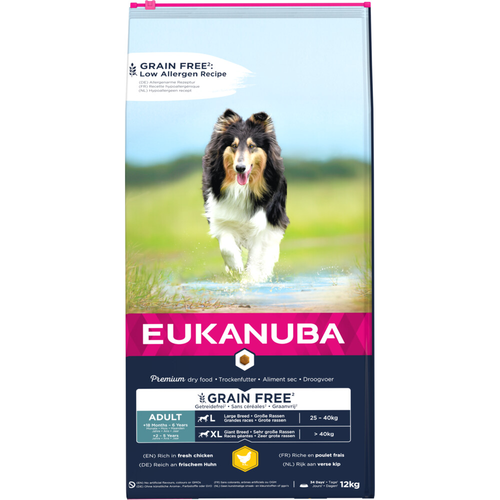 Eukanuba Dog Adult Grainfree Chicken Large12 kg