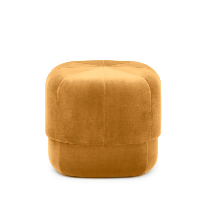 Normann Copenhagen - Circus Pouf klein, gelb Velour