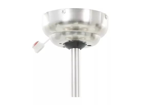 Ventilateur de plafond orné avec lampe 128 cm Blanc