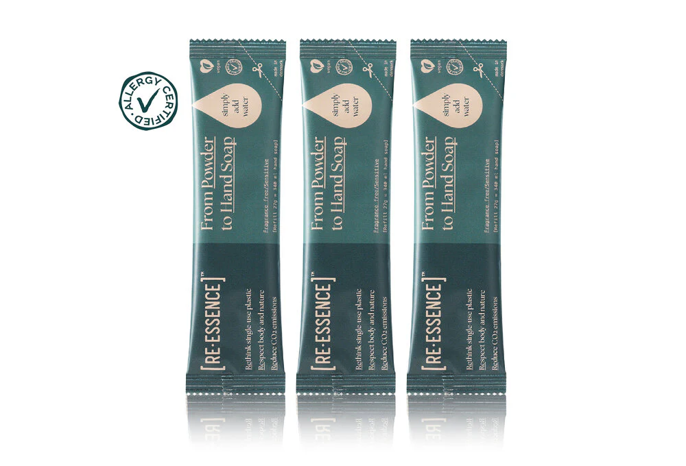 RE·ESSENCE  Håndsæbe refill, 3 stk - parfumefri