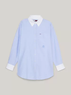 Camisa Oxford Crest Archive Boyfriend Fit