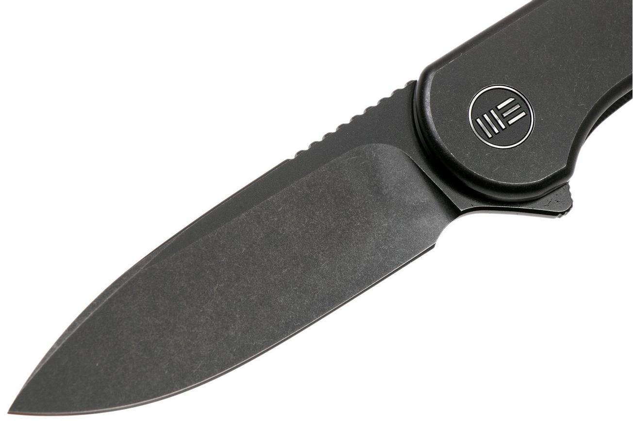 WE Knife Elementum WE18062X-3 Blackwashed, Black Titanium zakmes