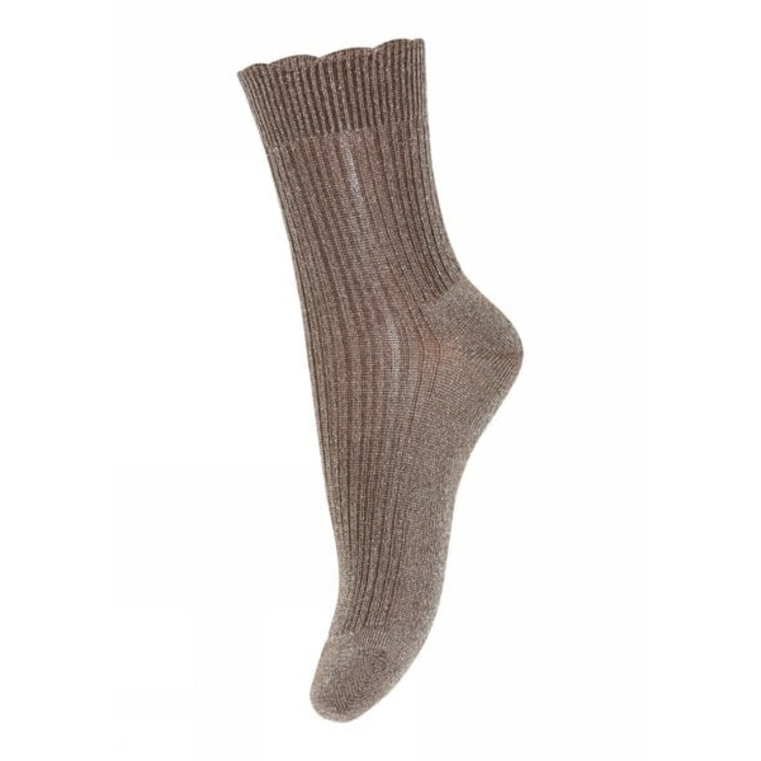 MP Denmark | Celosia glitter socks | Brown Sienna