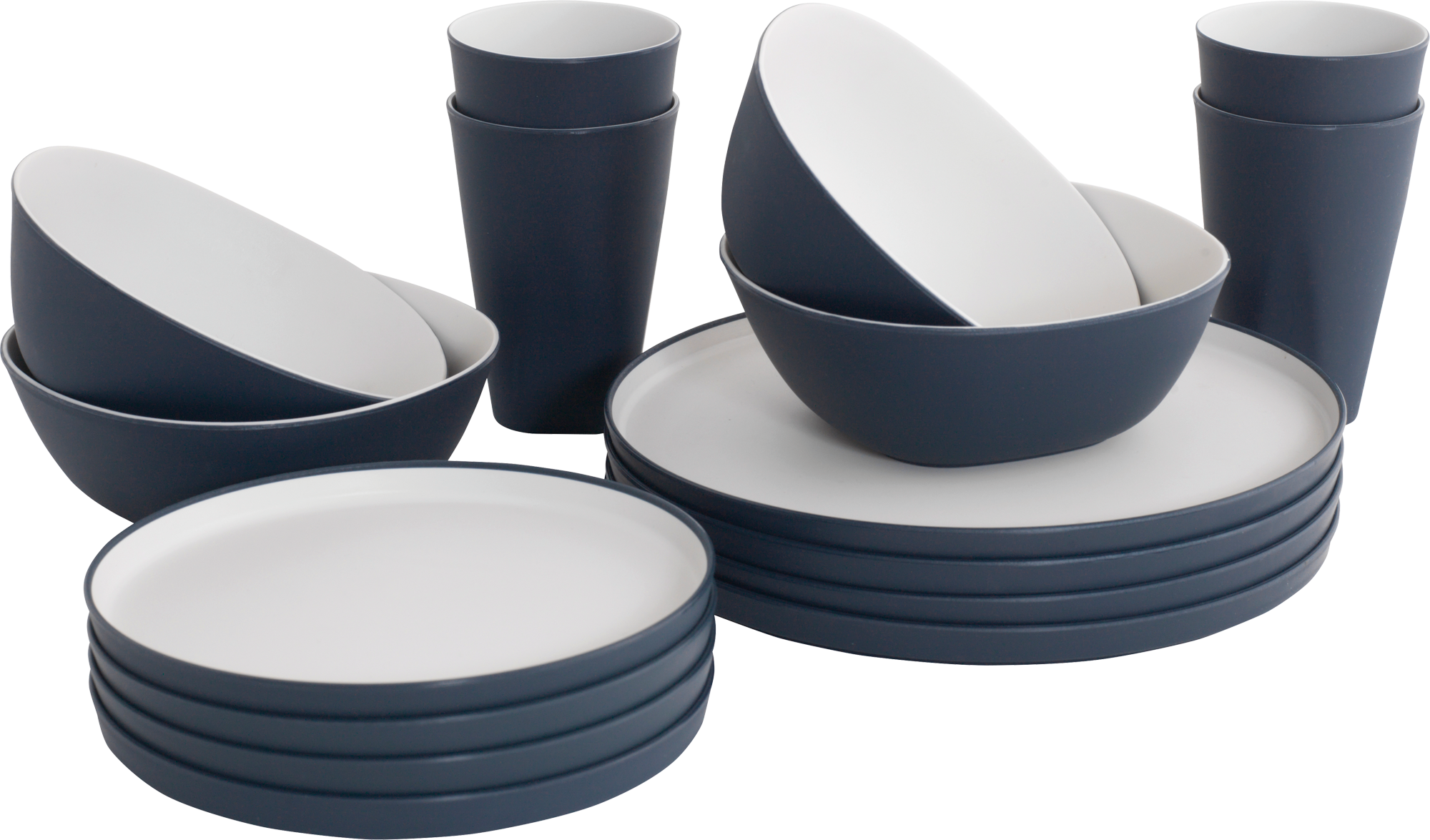 Outwell Gala 4 Personen Dinner Set 16 teilig Navy Night