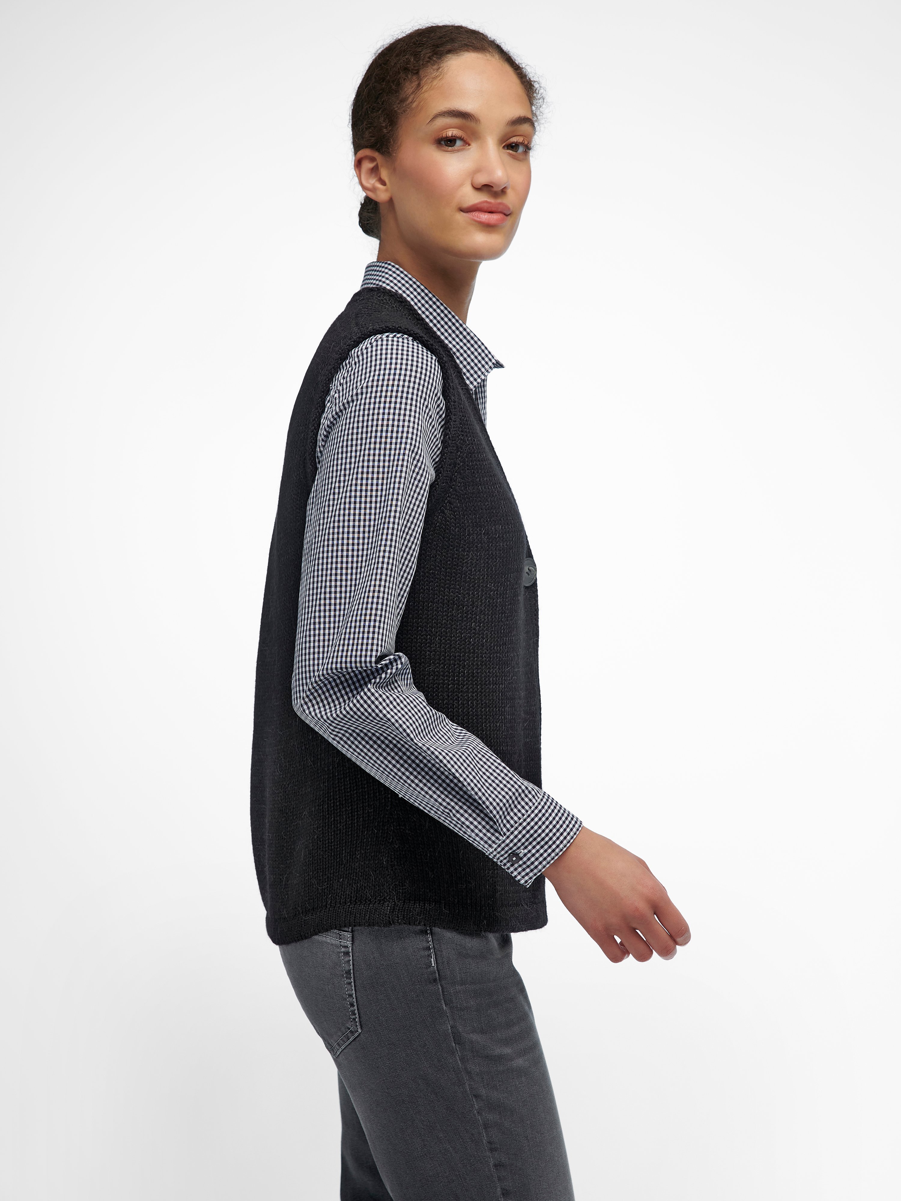 Strickweste mit V-Ausschnitt