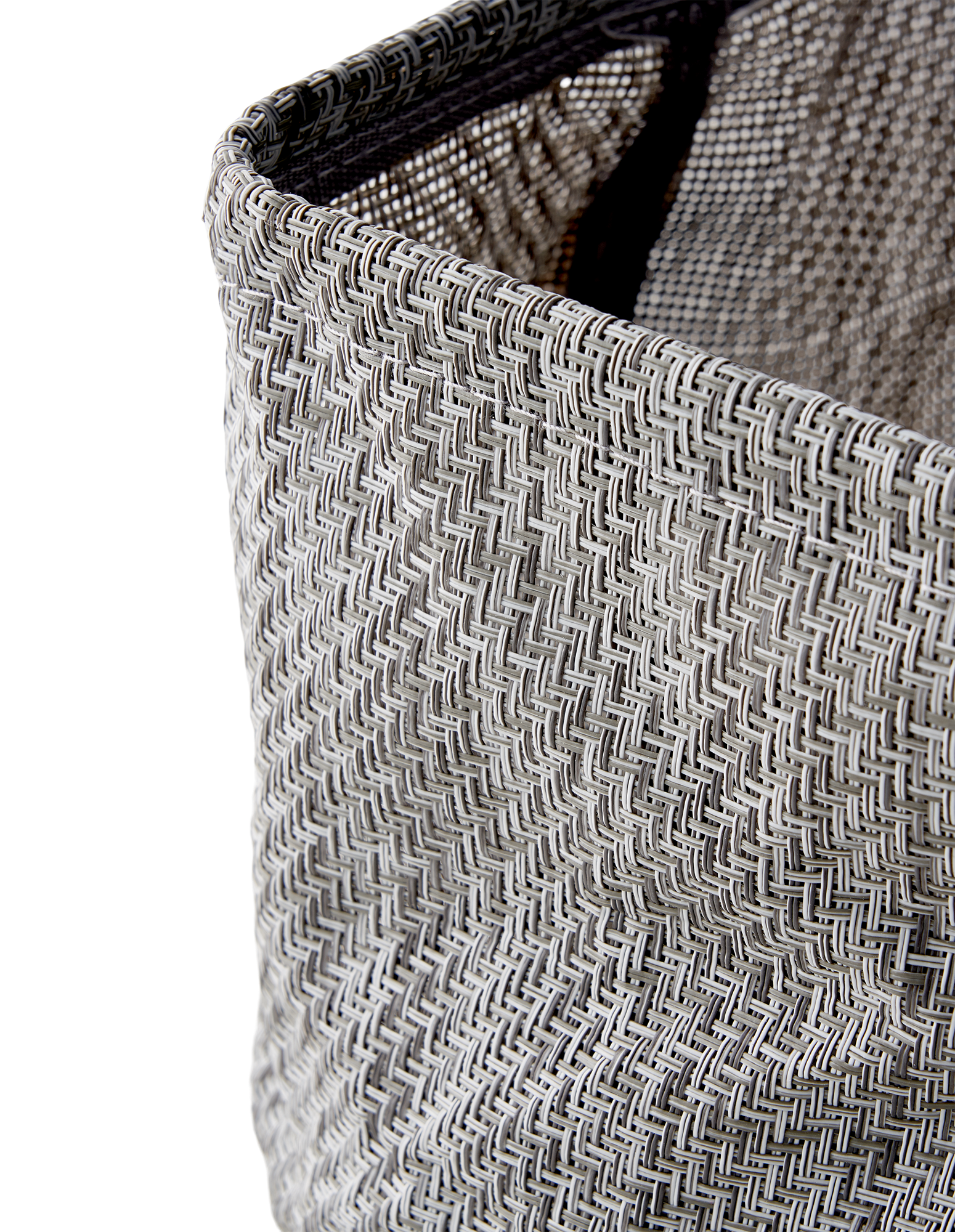 Opbevaringskurv | Polyester/PP/PET/jern. 20 x 20 x 14 cm. | Grey