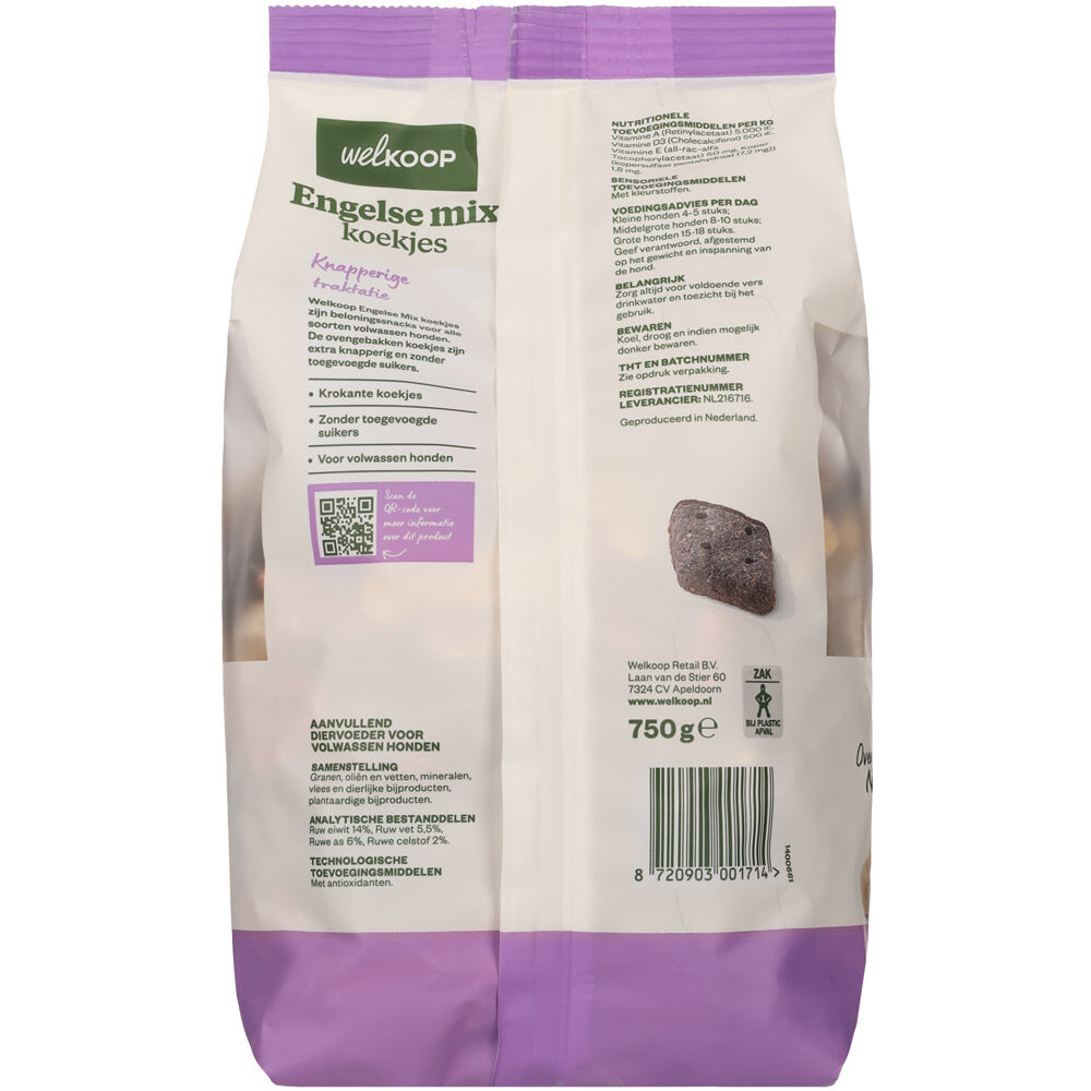 Welkoop Engelse Mix - Hondenkoekjes - 750 Gram