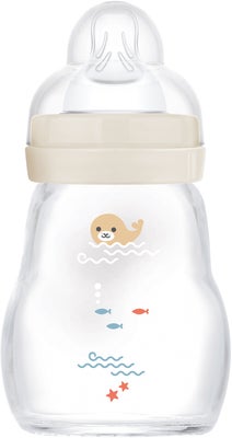 MAM Feel Good Tåteflaske Glass 170 ml, Neutral