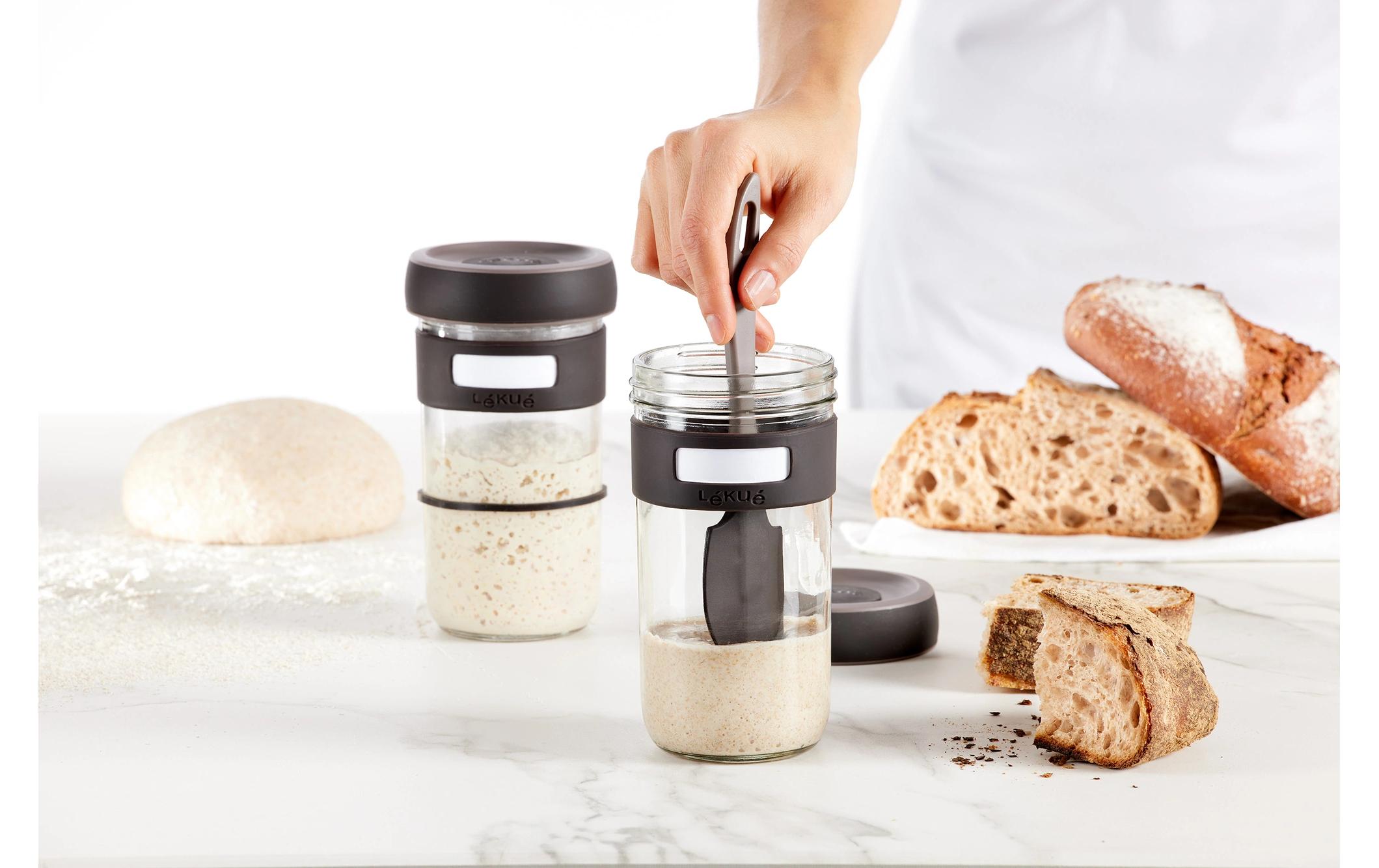 Sauerteigglas 0.7 l, Glas, 2 StückSauerteig-Starter-Kit