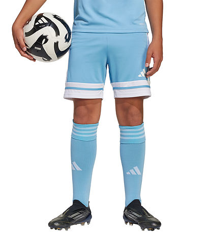 adidas Performance Sportshorts - SQUA25 - Hellblau/Weiß
