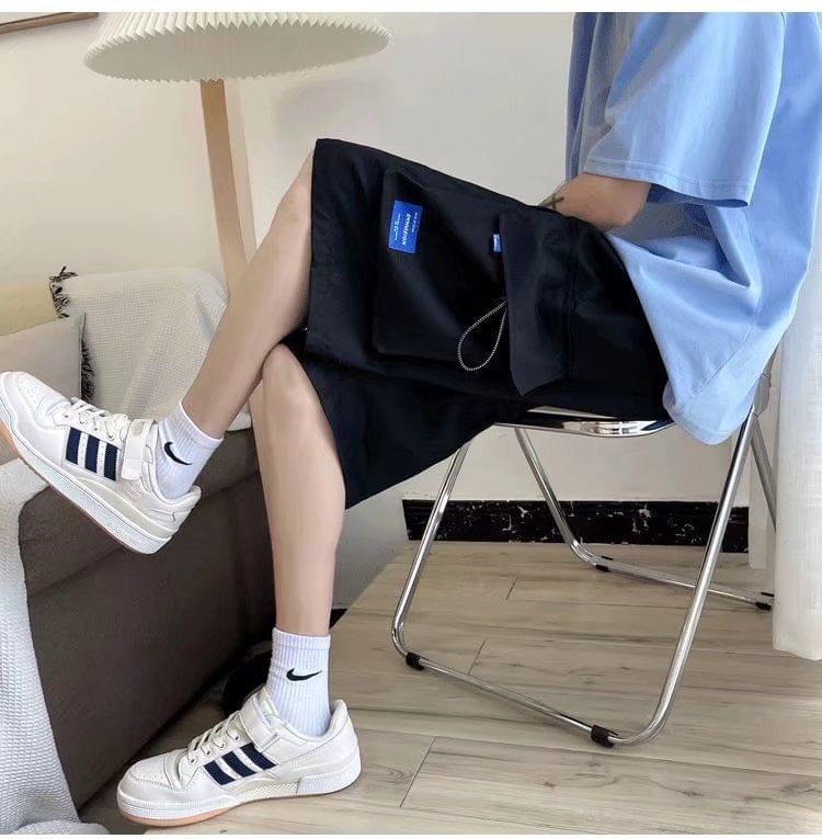 Femilina - Cargoshorts met trekkoord in de taille