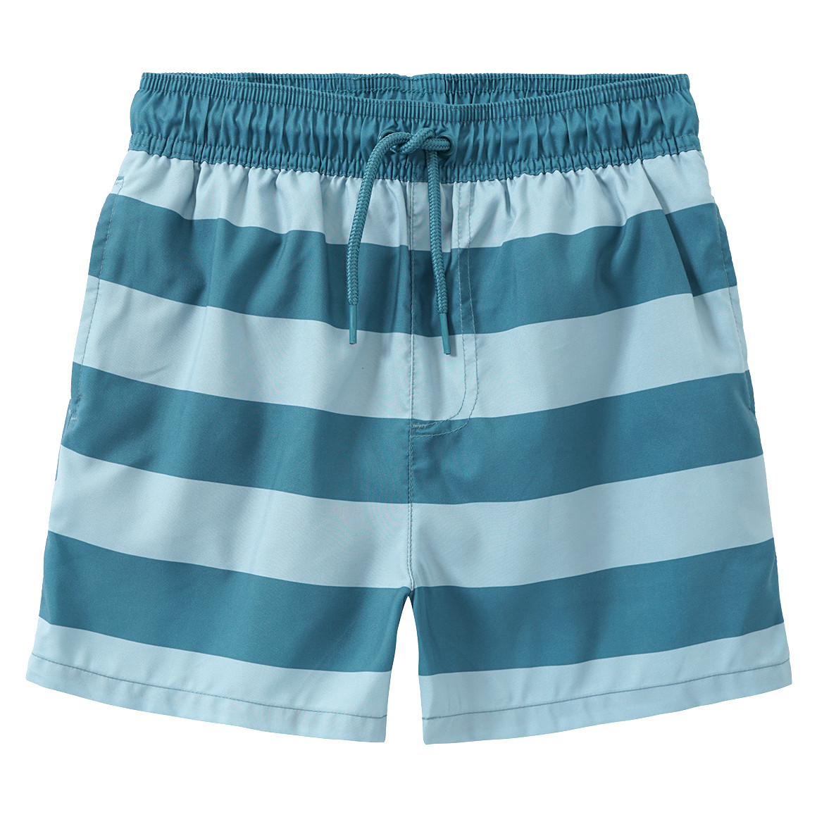 Famy Jungen Badeshorts mit Streifen dunkeltürkis / helltürkis