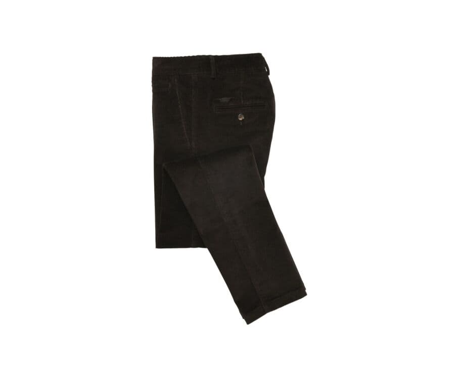 Pantalon chino velours côtelé homme Brun Foncé - NORMAN