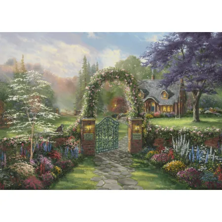 Schmidt Spiele Puzzle - Thomas Kinkade Studios: Hummingbird Cottage, 1000 Teile