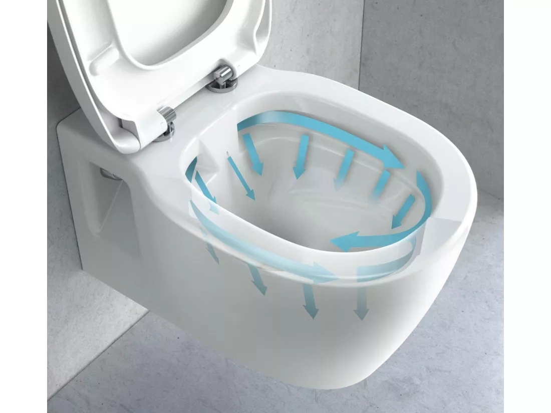 Cuvette Wc Suspendue Rea Carter Rimless Duroplast/Slim/Zm N White