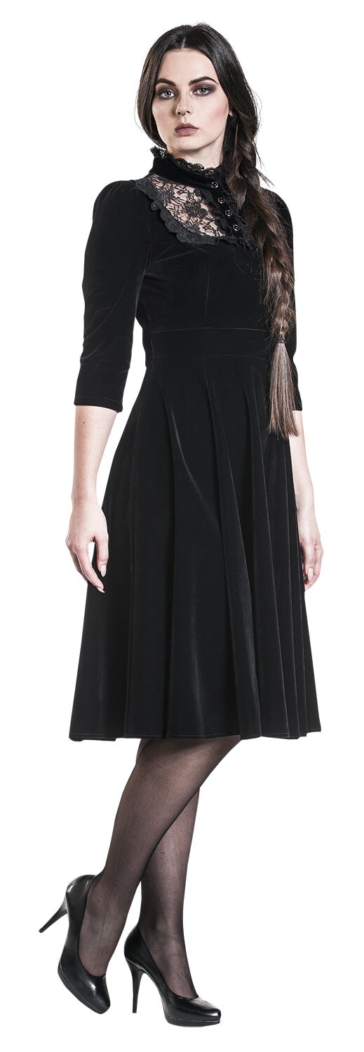 Robe En Velours Nightshade | H&R London Robe mi-longue