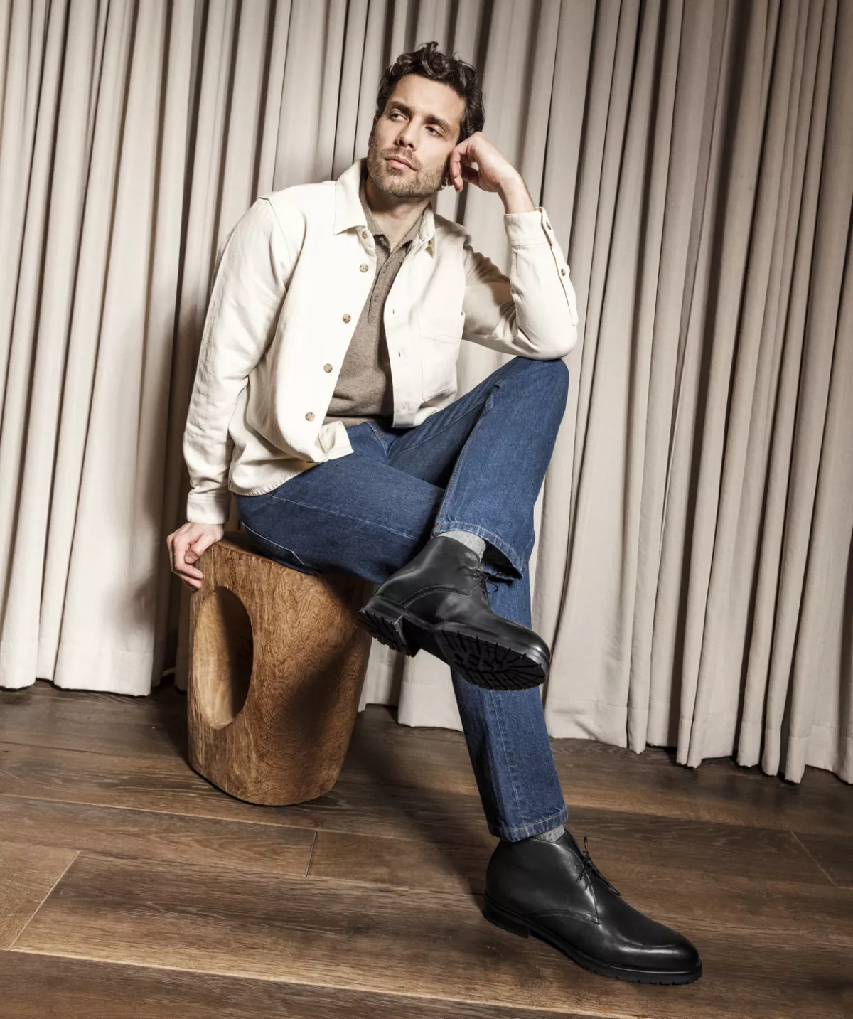 Bottines Tomaso Gris Patiné