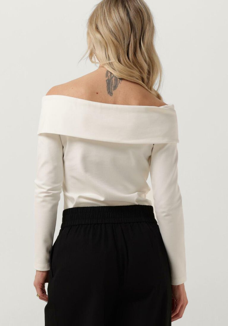 SELECTED FEMME witte selected femme  slfeffie ls off-shoulder top