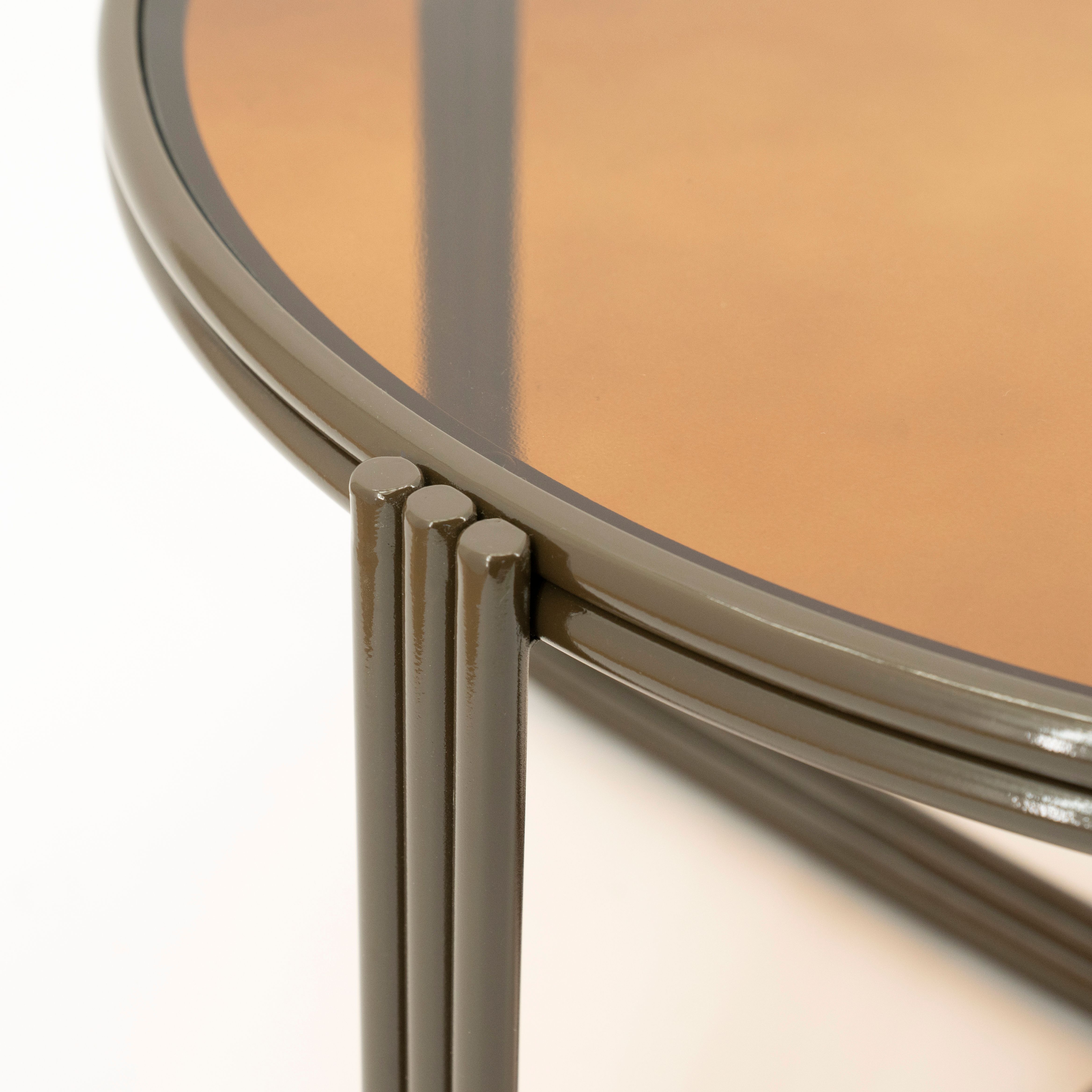 Salontafel Bruin 250293 Groovy ⌀63  x H35 cm