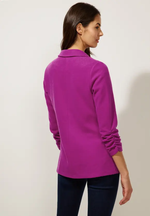 Longblazer mit Raffung - magenta pink