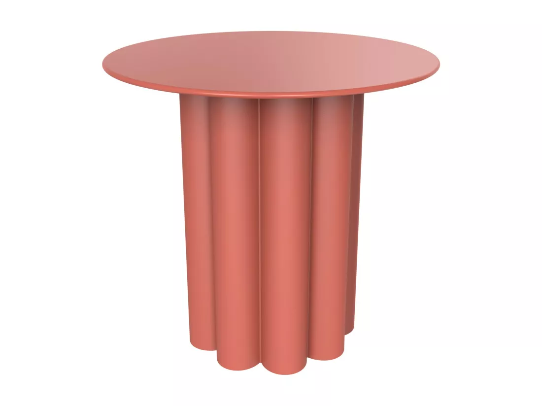 Table d'appoint en métal - Terracotta - GAVOPI