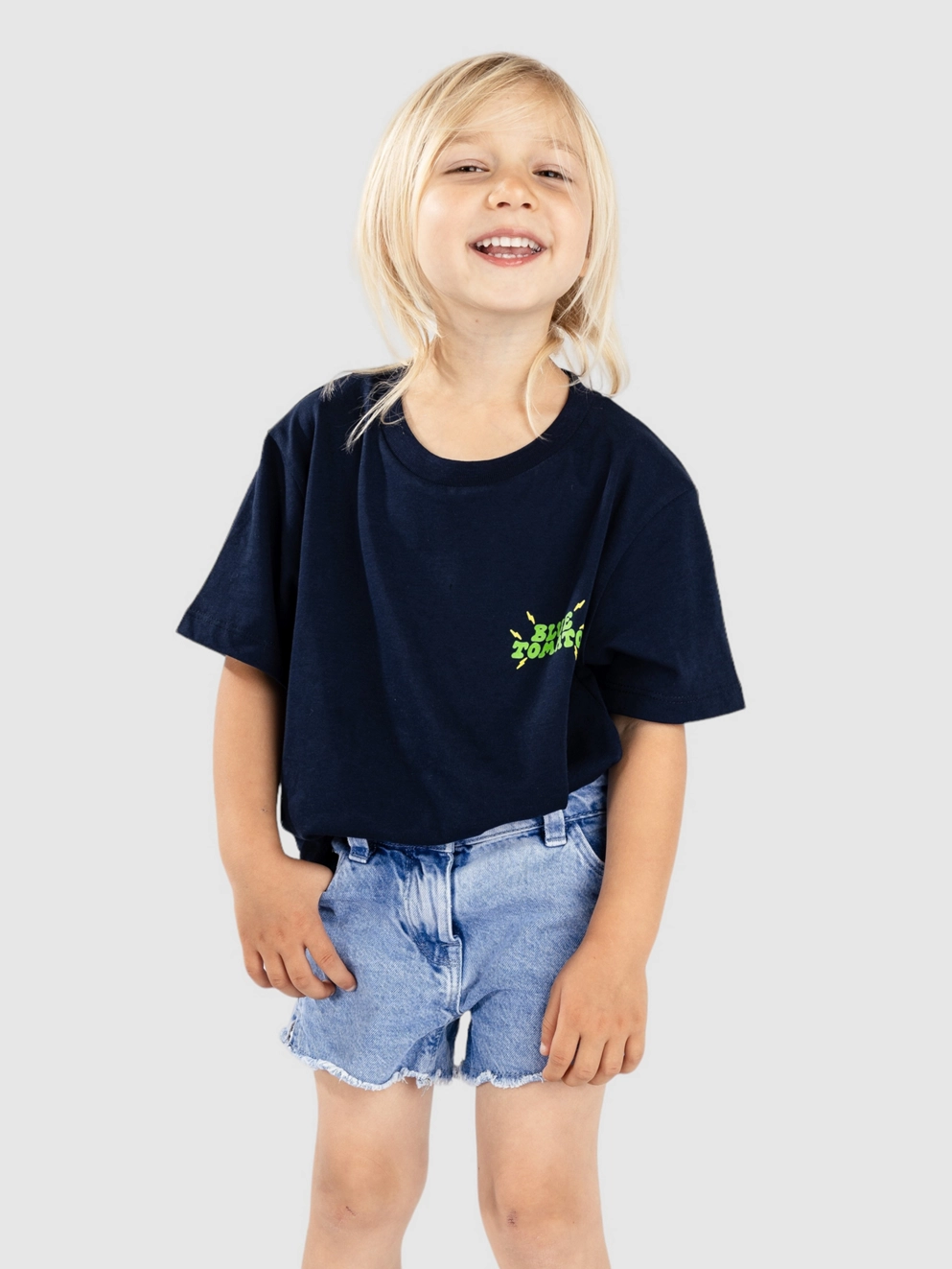 Blue Tomato Shocked Senses Kids T-Shirt french navy