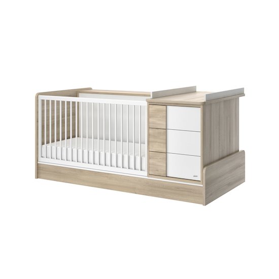 Sacha lit compact bébé 70x140   Chêne        de               Galipette