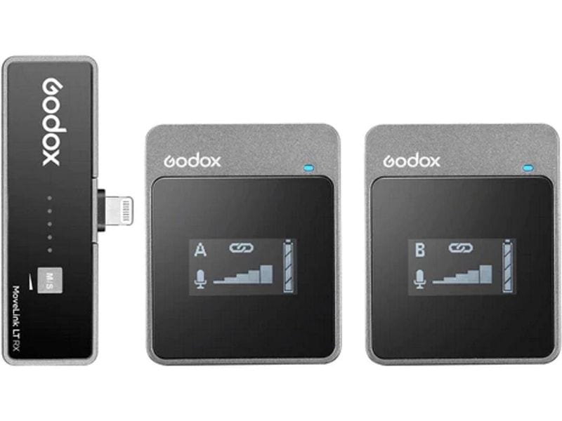 Godox Übertragungssystem MoveLink LT2 Digitales 2-Personen Funkmikrofon-System für Smartphones