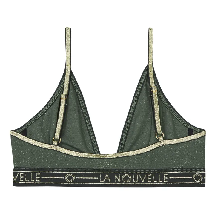 La Nouvelle Soutien-gorge Jackie Métallisé | Vert kaki