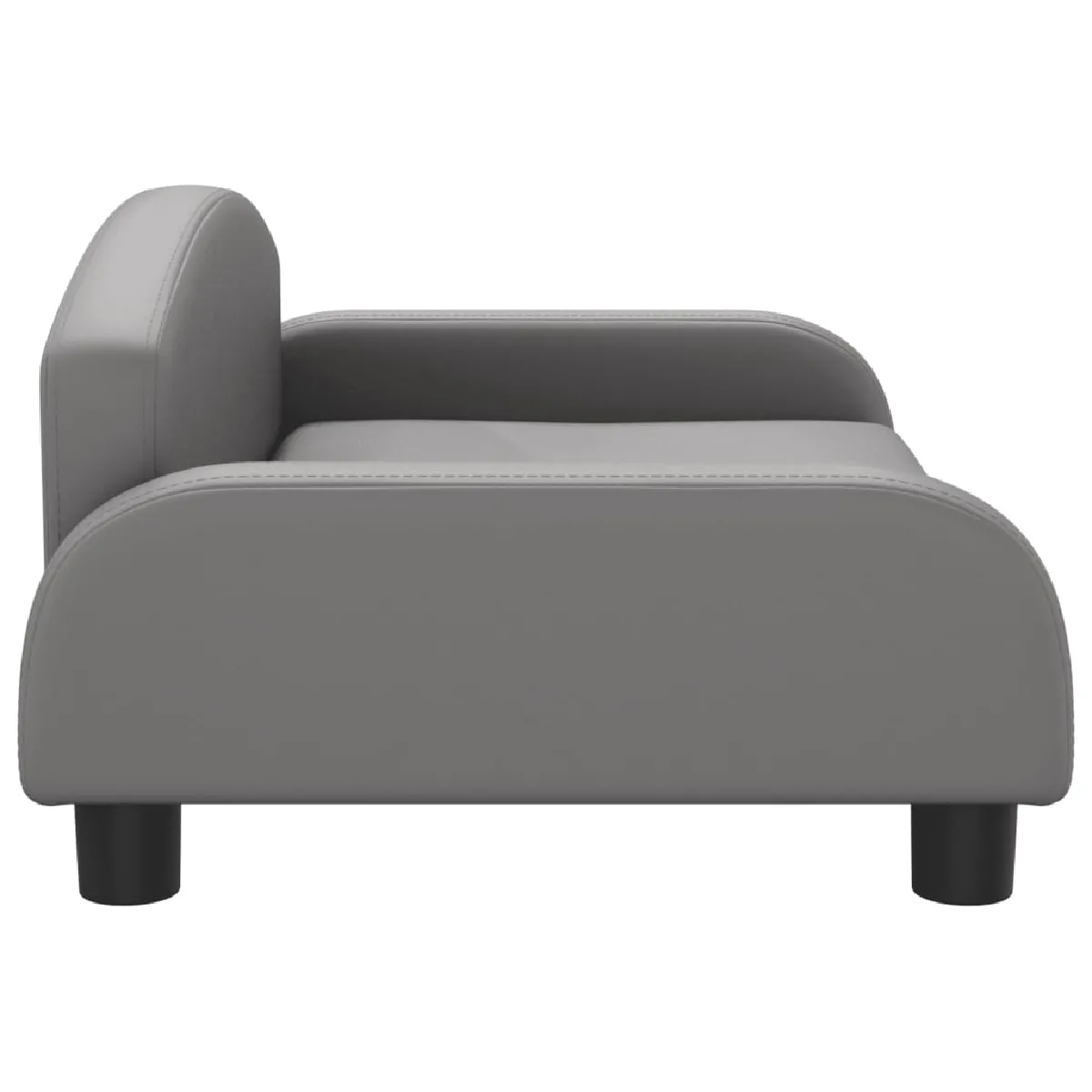 vidaXL Canapé Enfants - Gris Similicuir