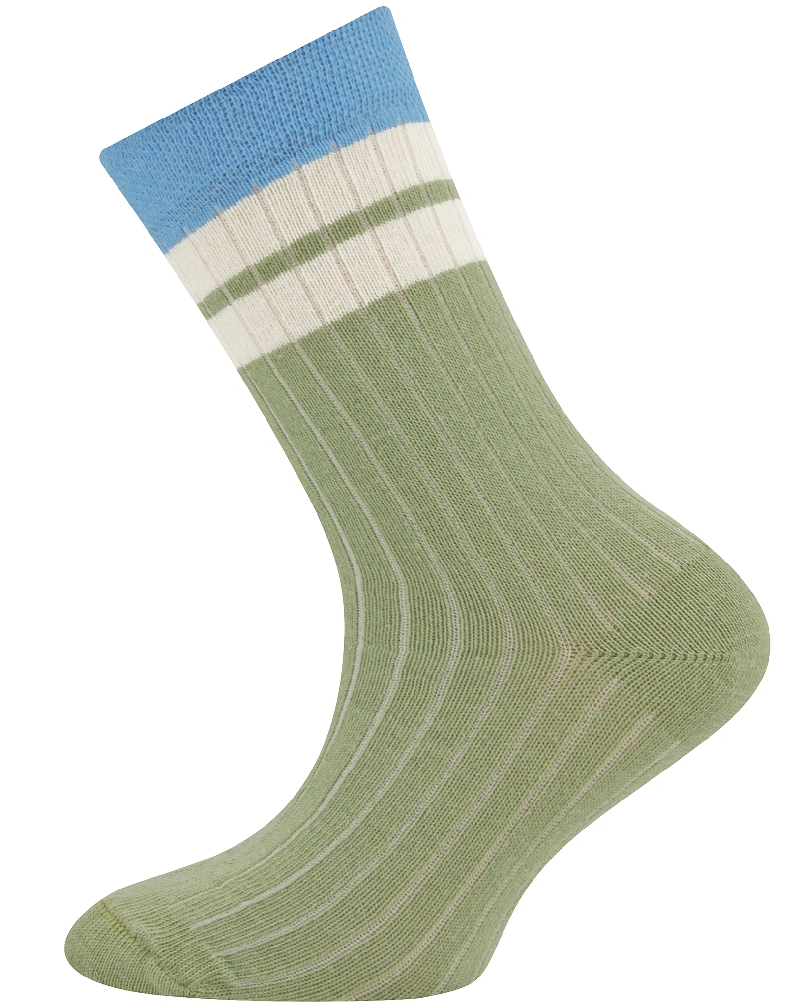 Socken RINGEL 6er Pack in grün/blau/schwarz