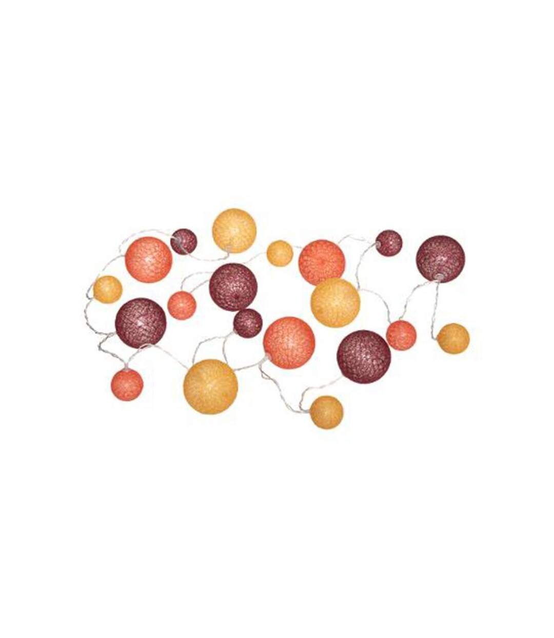 Guirlande Lumineuse Led 20 Boules 210cm Multicolore