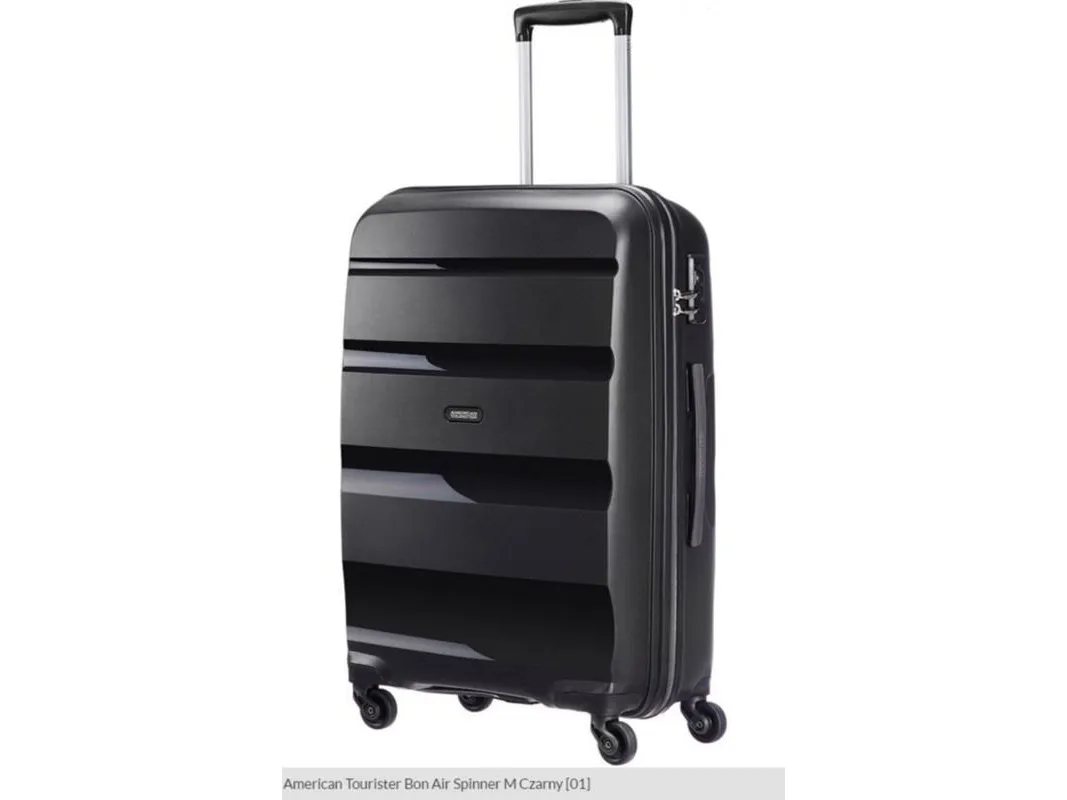 American Tourister Bon Air, Spinner, Sort, Polypropylen (PP), 4 hjul, 1 stk, 53 L