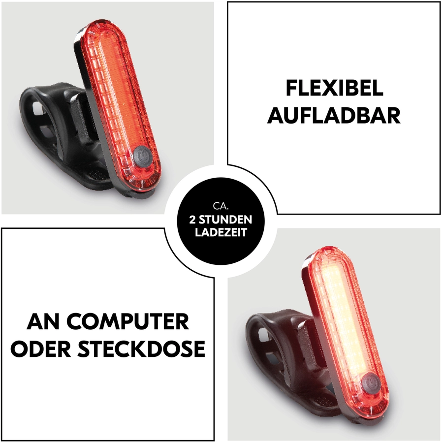 hauck LED Rear Light Black