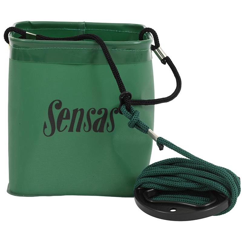 Seau Pliable Sensas Waterproof + Corde