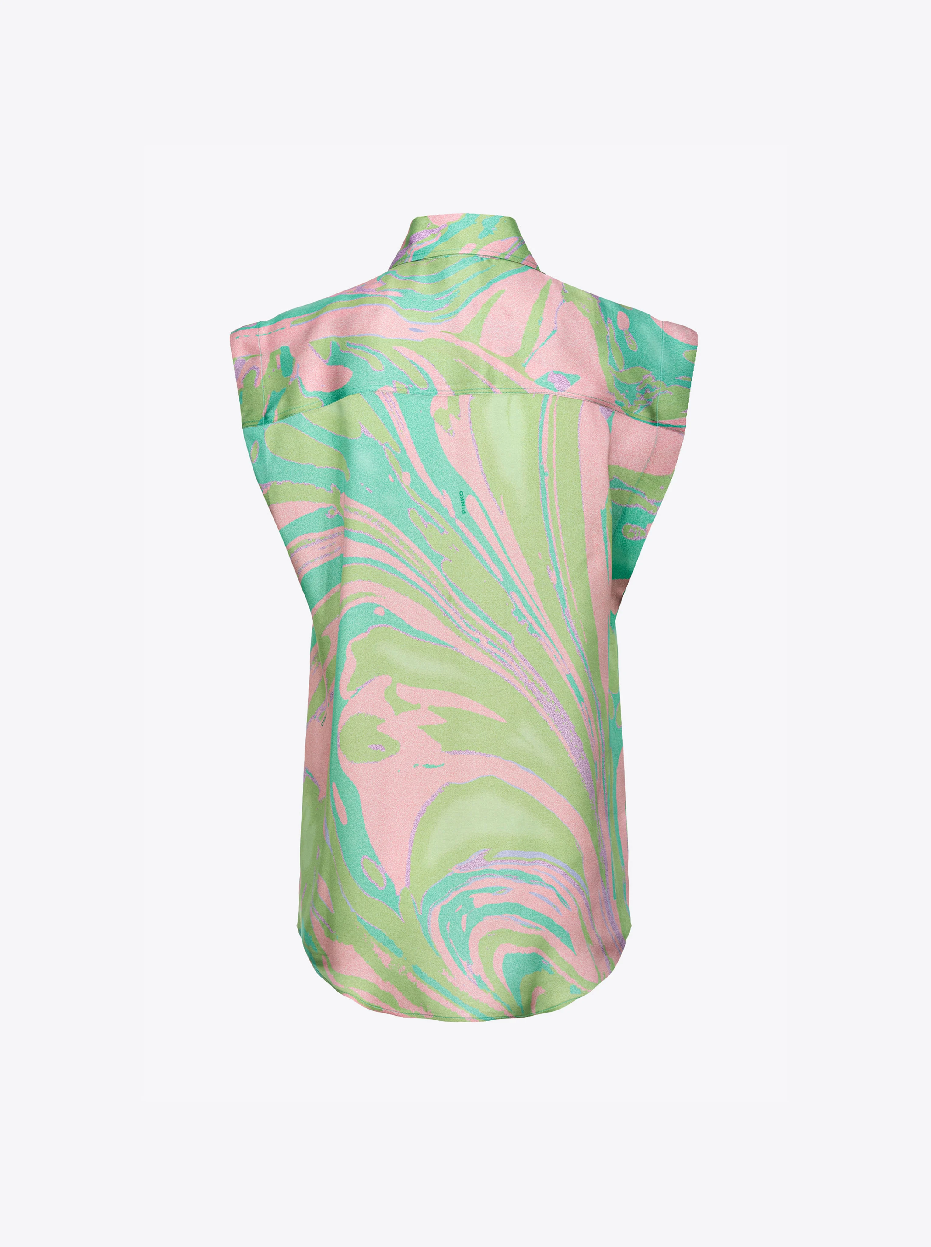 Chemise à mancherons et imprimé splash | Multicolore