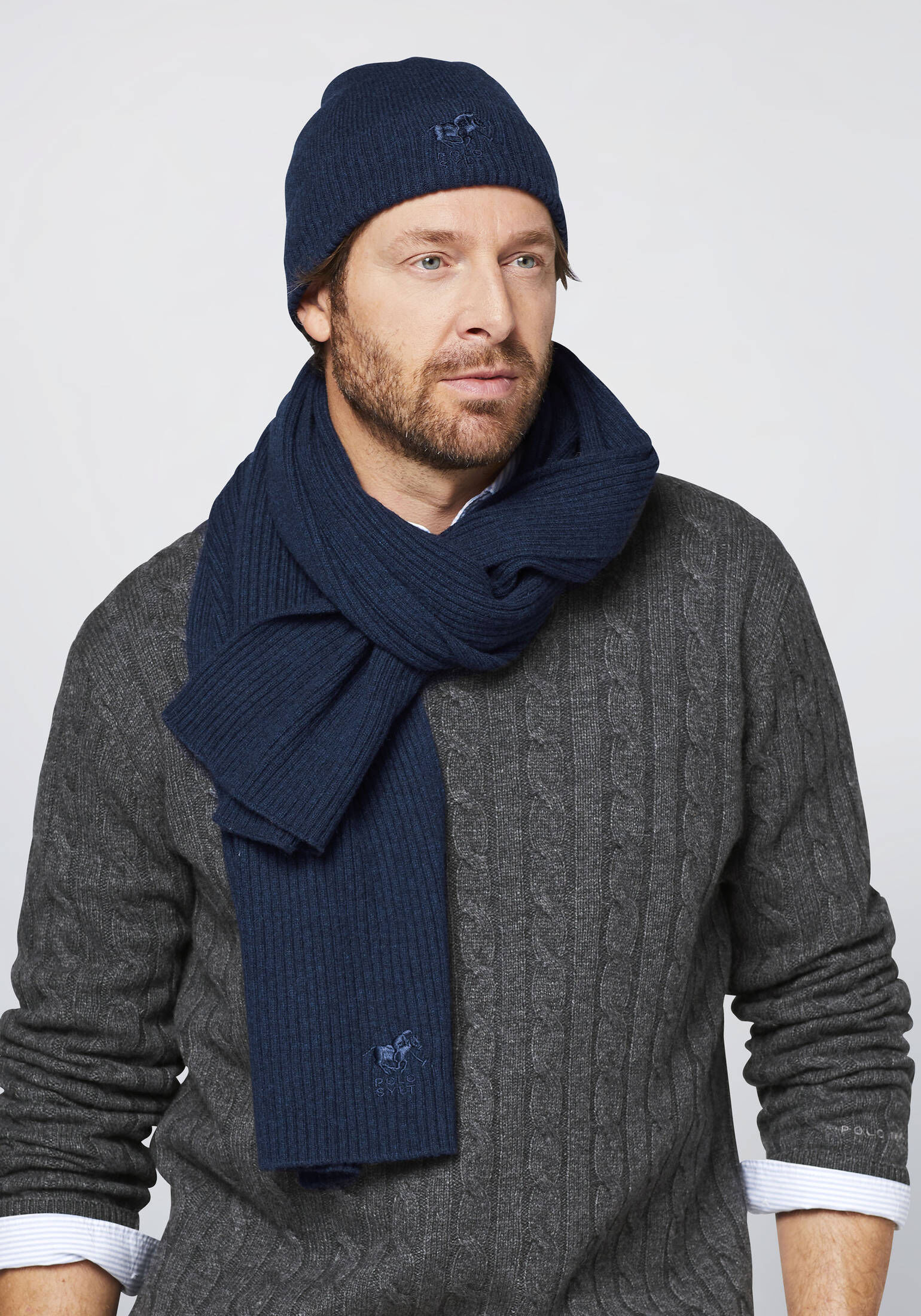 Polo Sylt| Strickmütze mit gesticktem Label-Symbol