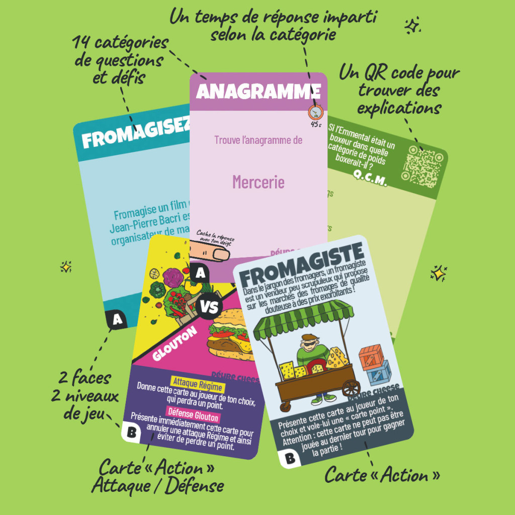 Délire Cheese, le jeu d'apéro autour du fromage