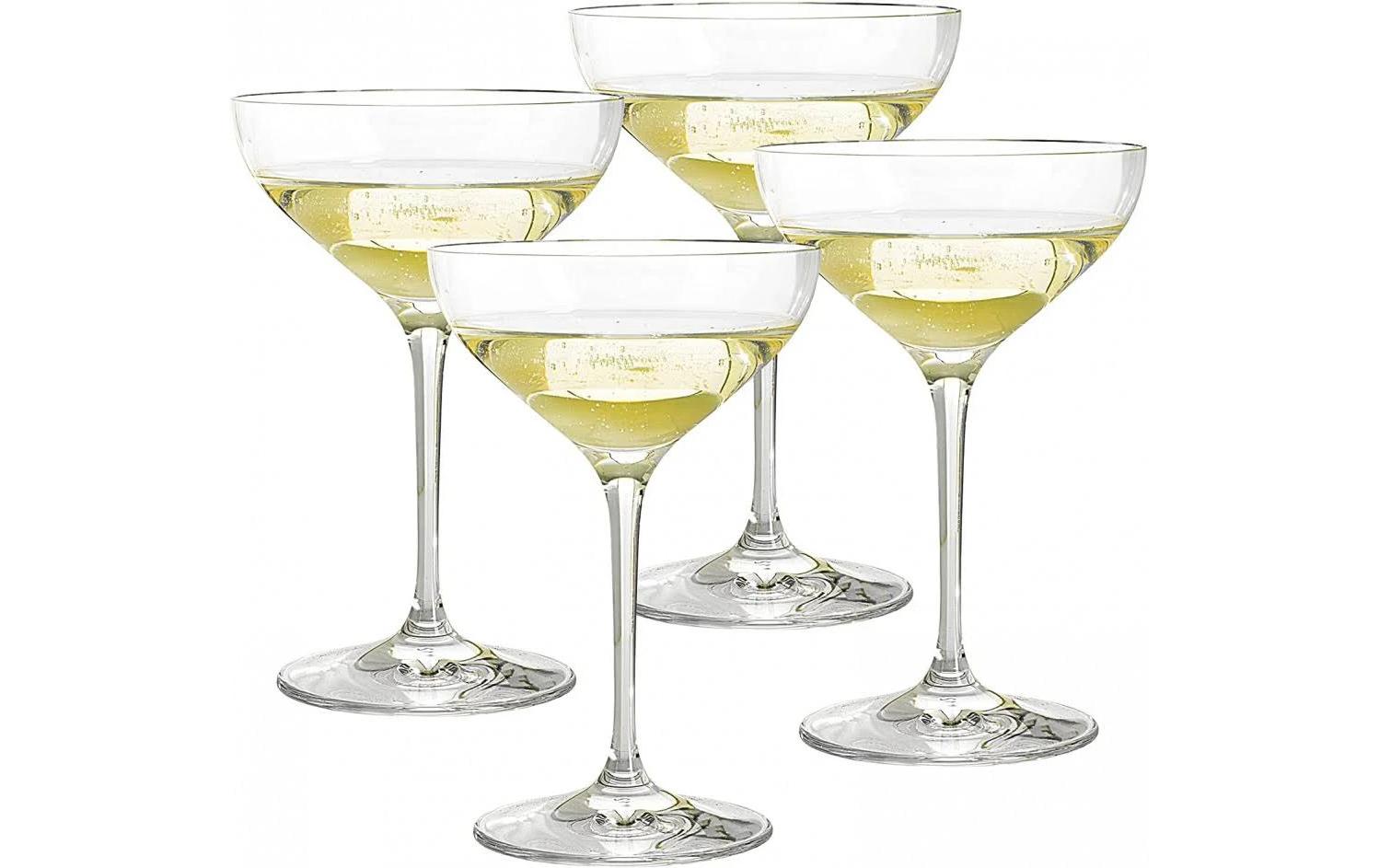 Champagnerglas 250 ml, 4 Stück, TransparentKristallgläser-Set