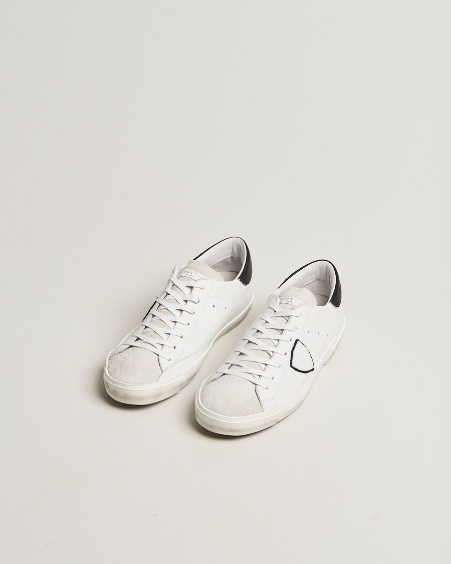 Philippe Model Prsx Low Top Leather Sneakers White/Black